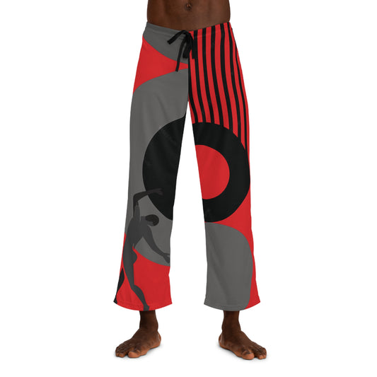 SOLSTICE Bauhaus Men's  red Pajama Pants (AOP)