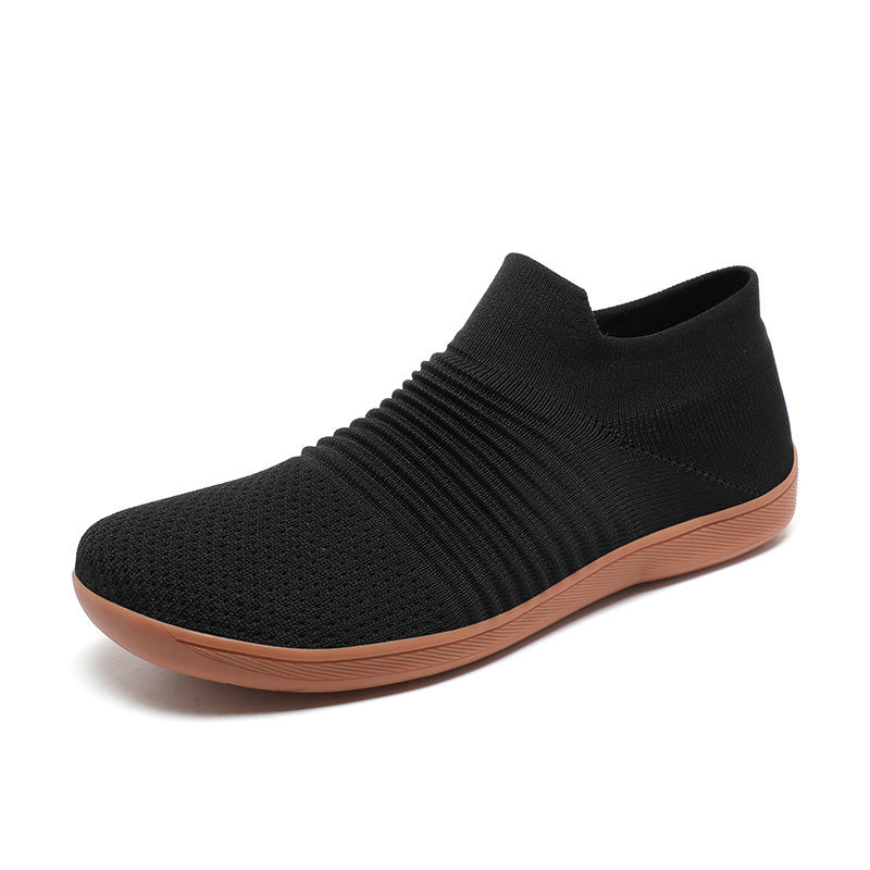 Fly Woven Mesh Casual Lightweight Breathable One Pedal Thin Fitness Men's Shoe