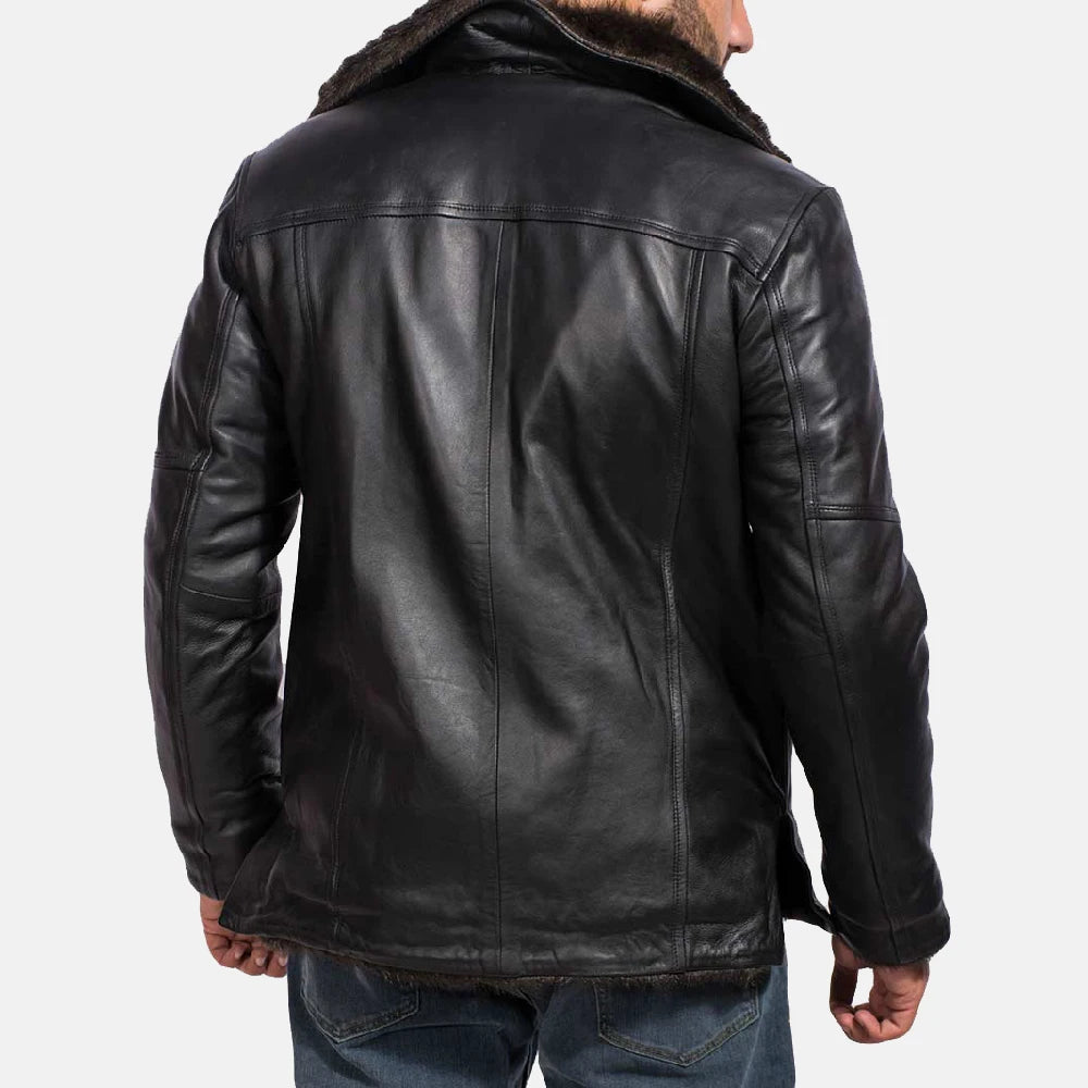 Wholesale Designer Men Genuine Leather Coat for Men Custom High Quality Leather Blazer Men /New Style Fashion Fur Leather Blazer