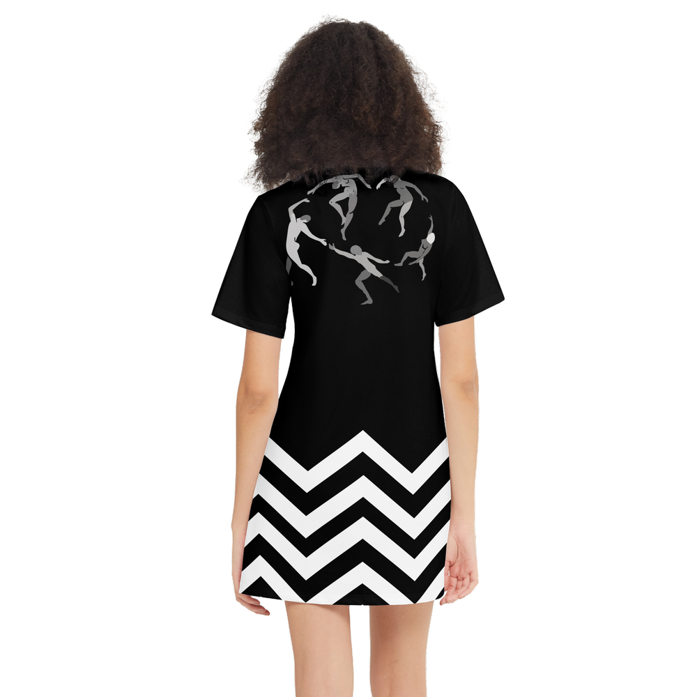 Women's SOLSTICE Short-Sleeve T-Shirt Dress-Heavyweight 225g