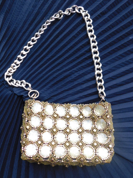 Solstice Lalique buttons bag