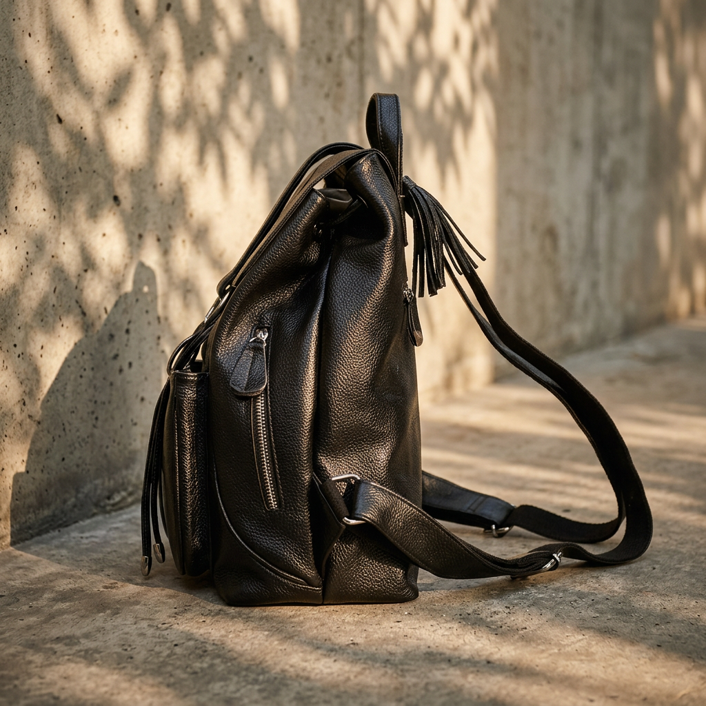 Women Backpack Genuine Leather Fashion All-match Simple College Style Casual Backpack