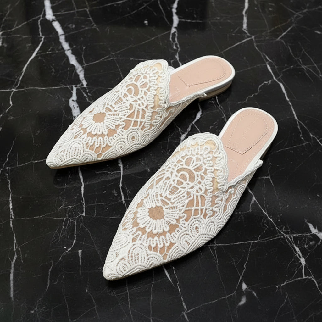 Lace Sandali Donna Femme Summer Slipper Slides Loafer Style 2026 Flat Women's Sandals for Ladies