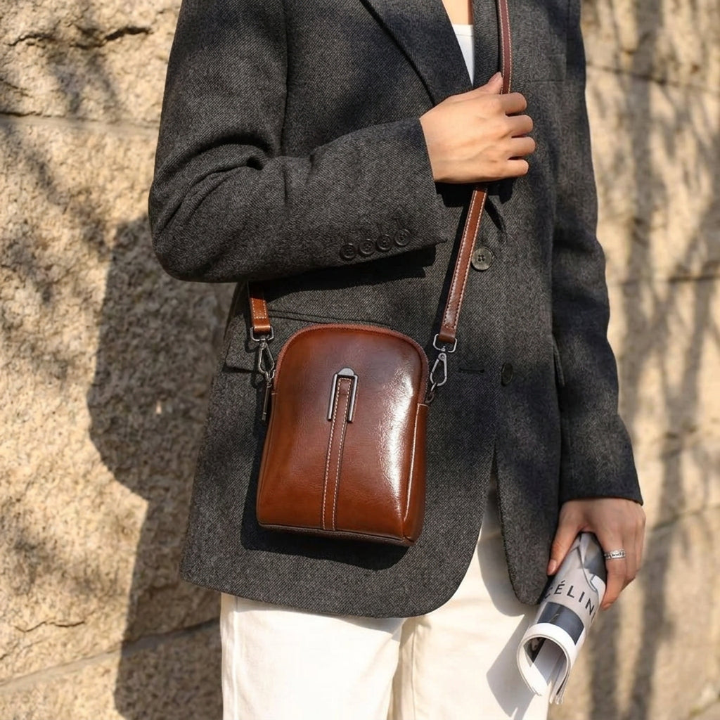 Fashion Designer Women's Genuine Leather Crossbody Shoulder Bags Casual Messenger Tote Bags Daily Travel Waterproof Eco-Friendly