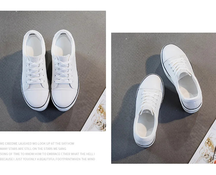 Fujin 7.5cm Fashion Canvas Shoes Breathable Women Super High Heel Sneakers Platform Shoes Women Autumn Autumn Women's Shoes