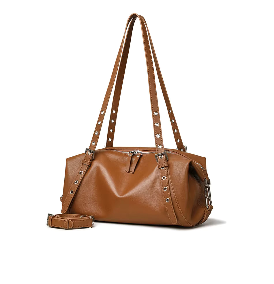 Women Bags Genuine Leather Messenger Crossbody Handbags Large Capacity Tote Shoulder Purses Elegant Daily Office Travel Shopping