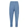 Miyake Pleated Casual Pants  Draping Feel  New Style Women's Simple Breathable  Casual Pants Large Size Harlem Pants
