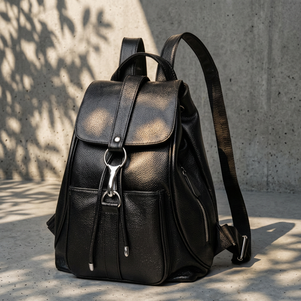 Women Backpack Genuine Leather Fashion All-match Simple College Style Casual Backpack