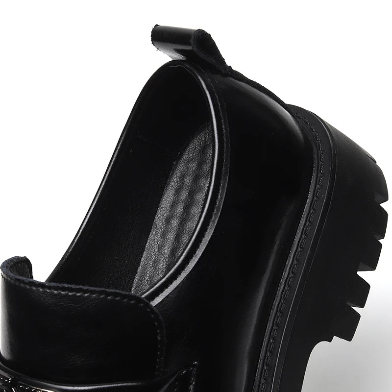 Newest Design Platform Mens Casual Loafers Leather Shoes Comfortable Slip-On Driving Shoe