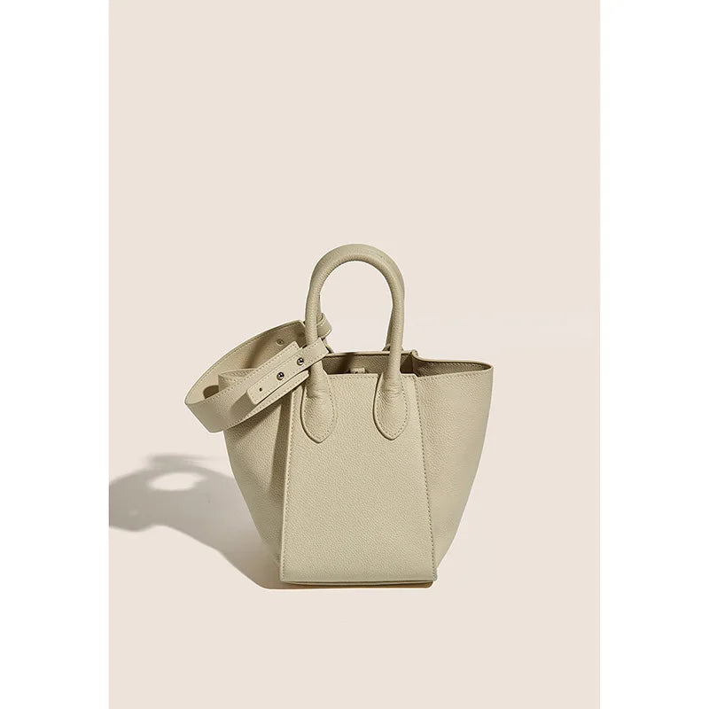 Fashion Bohemian Bucket Bags Genuine Leather Waterproof Portable Shoulder Messenger Crossbody Luxury Women Handbags Purses Totes