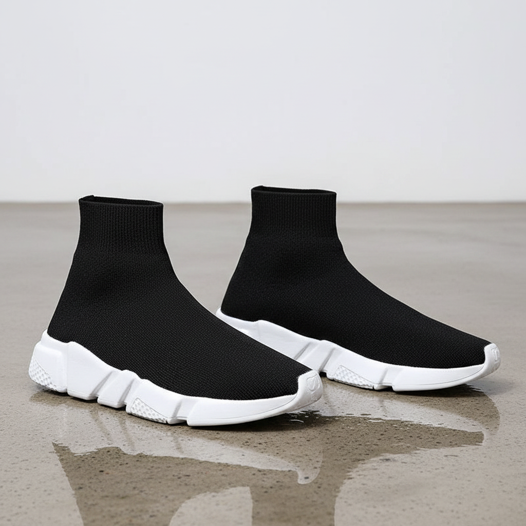 Designer Women Fashion Walking Sneakers Street Style Low High Top Soft Sock Shoes for Men