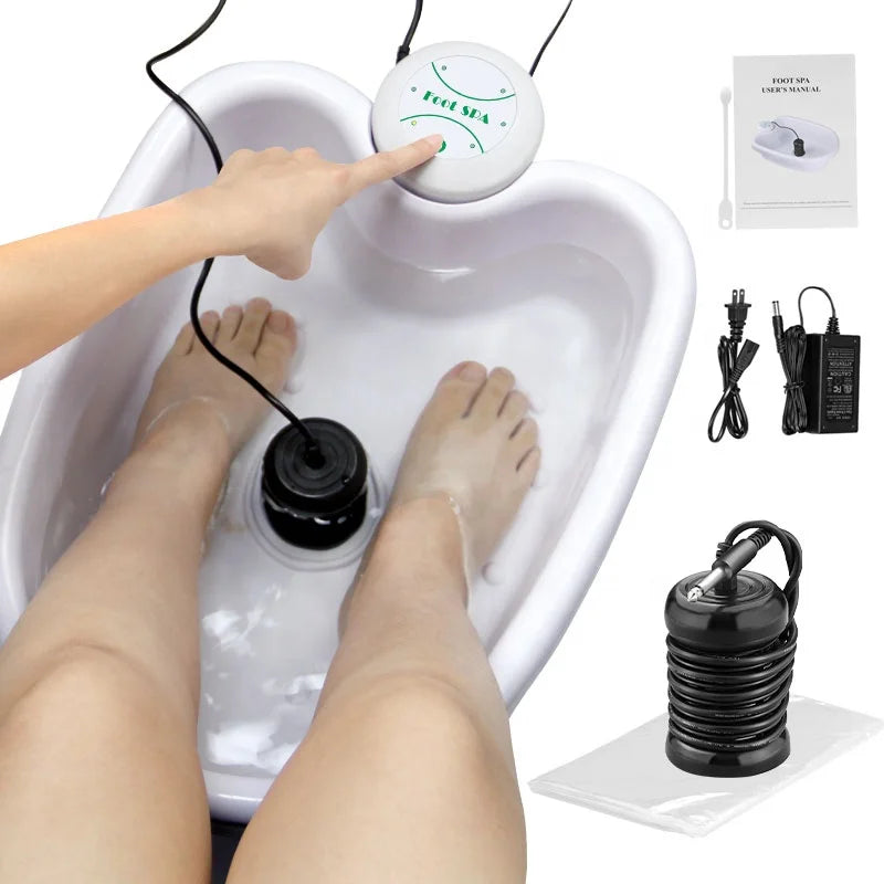 Detox Foot Bath Physiotherapy Equipment Detox Foot Spa Machine Ion Cleanse Detoxifier Footbath
