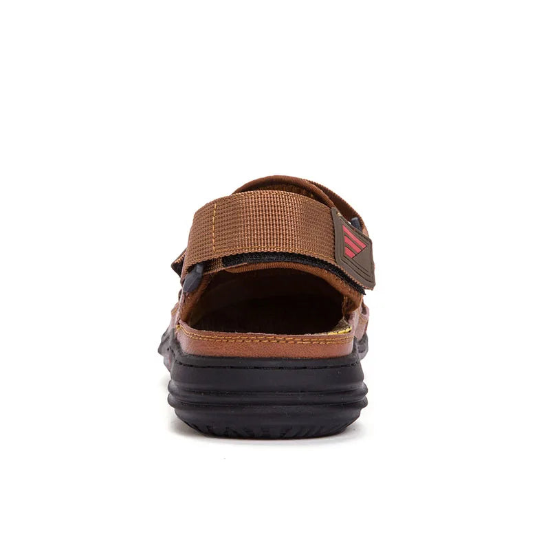 Men's Sandals Outdoor Walking Hiking Beach Shoes Sport Fisherman Slip on Low-top Puncture Resistant Air Mesh Breathable Casual