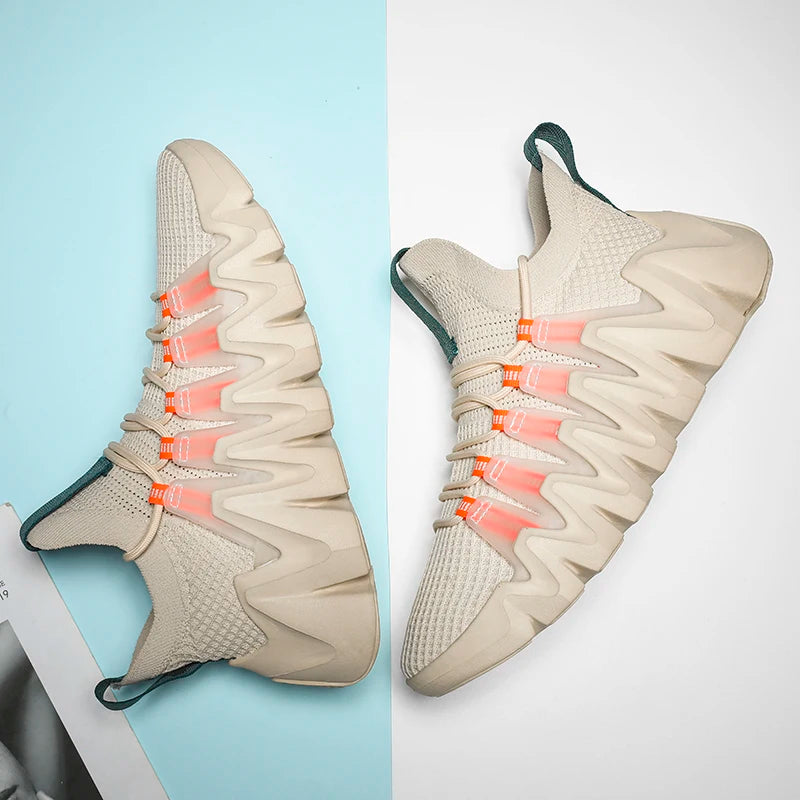 2023 Brand Logo Customization Blank Designer Fitness Walking Sports Sneakers Lightweight Breathable Sock Running Shoes for Men