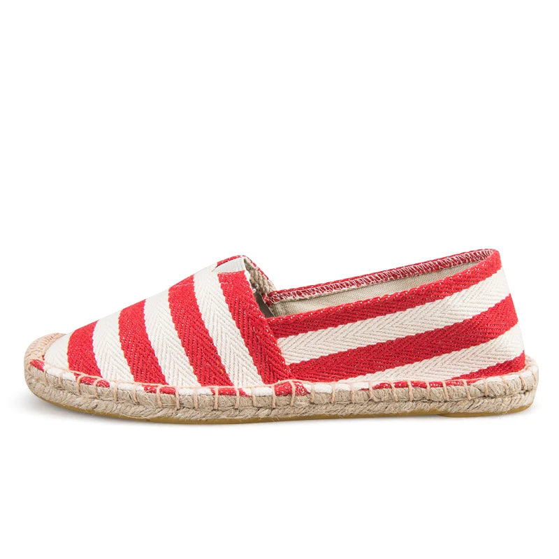 Summer Spadriles Zapatos Mayorista Wholesale Custom Spain Style Stripe Jute Sole Slip on Fashion Homme Men Women Les Sandal Espadrilles