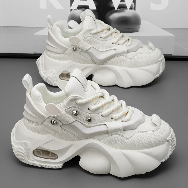 Chunky Platform Sneakers Height Increasing Fashion Designer Shoes Men