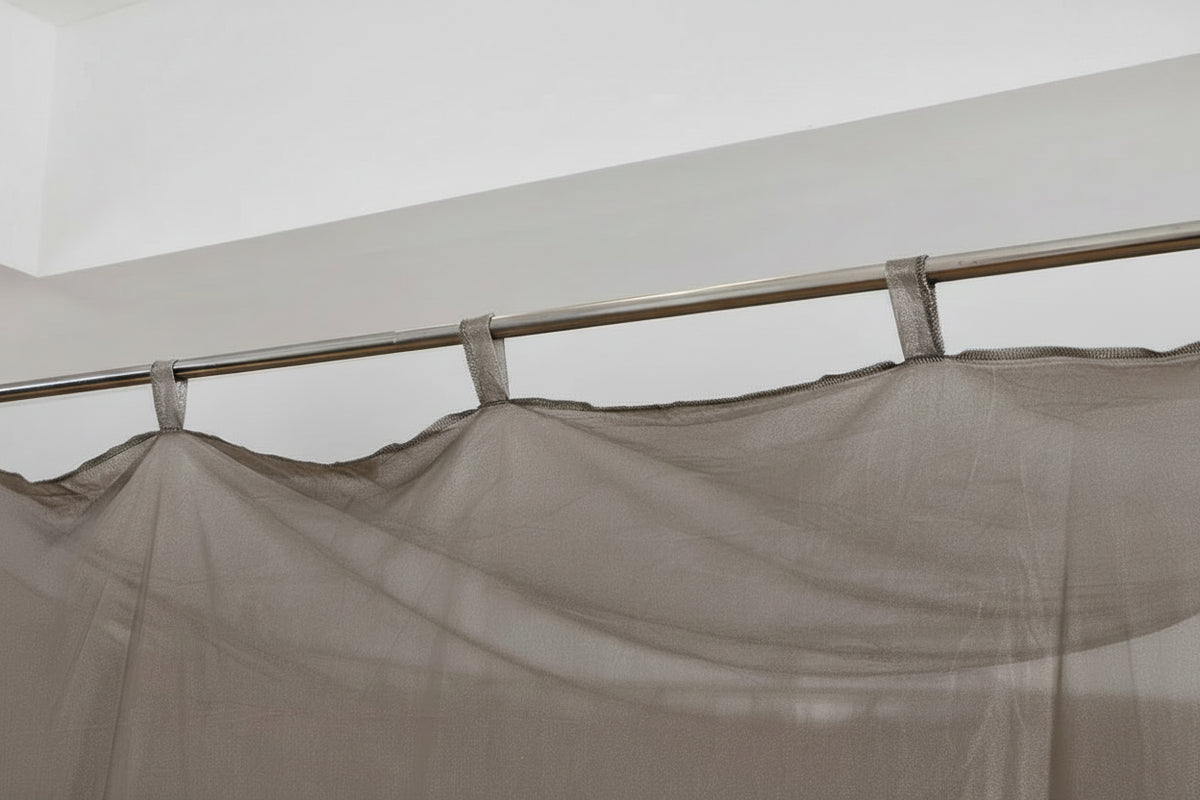 BLOCK EMF Anti Radiation Silver Mesh Fabric EMF Mosquito Net RFID Shielding Bed Canopy
