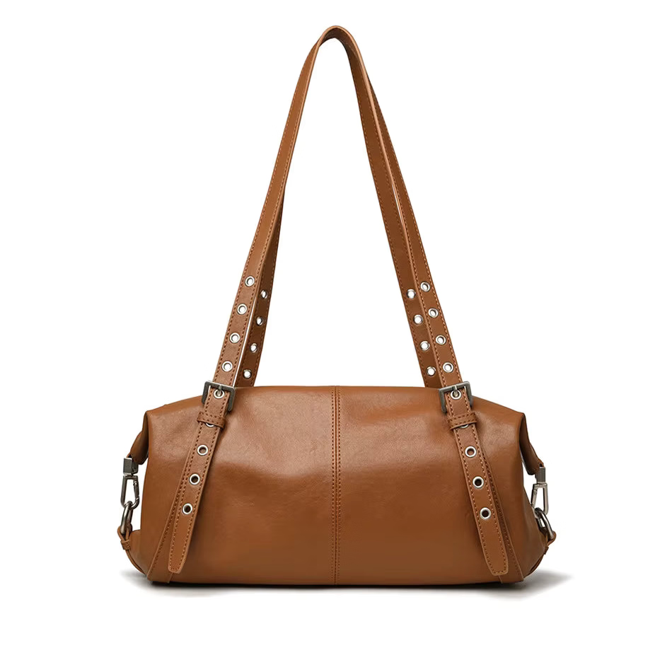 Women Bags Genuine Leather Messenger Crossbody Handbags Large Capacity Tote Shoulder Purses Elegant Daily Office Travel Shopping