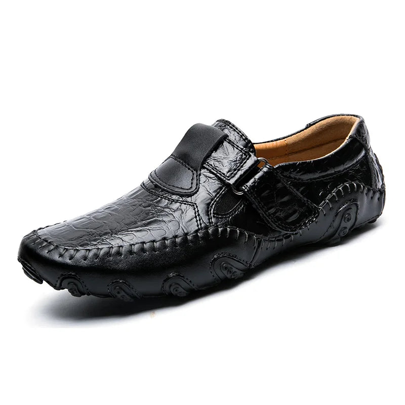 Size 38-47 Genuine Leather Driving Moccasins Comfortable High Performance Men Real Leather Dress Shoes