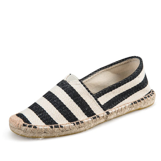 Summer Spadriles Zapatos Mayorista Wholesale Custom Spain Style Stripe Jute Sole Slip on Fashion Homme Men Women Les Sandal Espadrilles