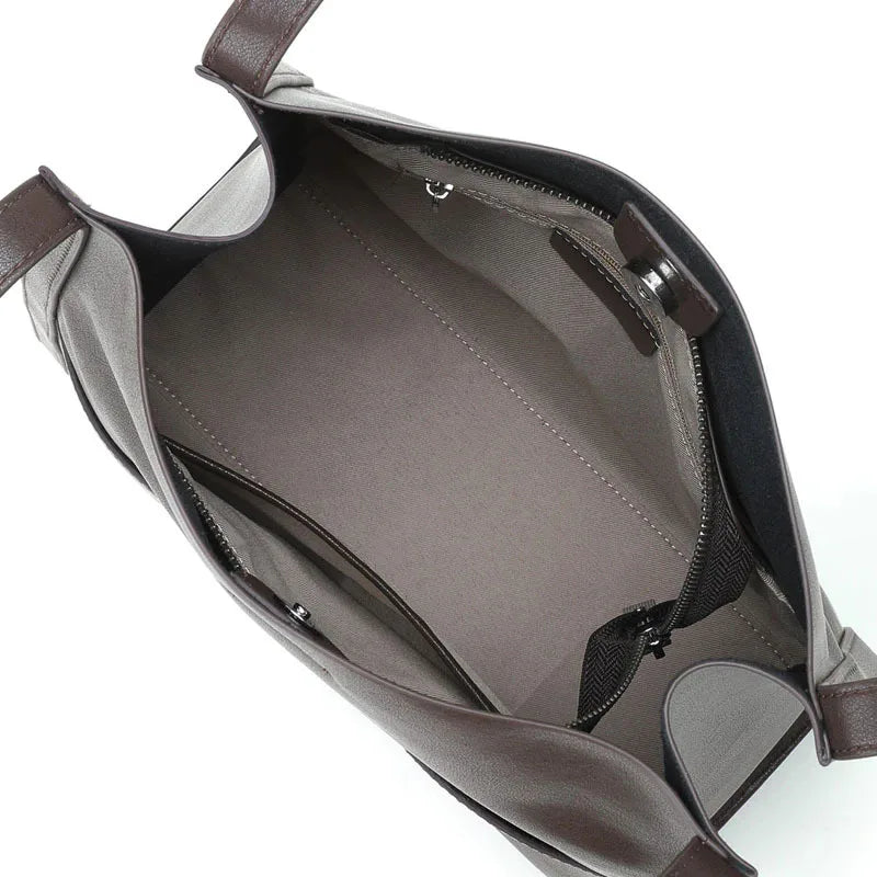 Women's Genuine Leather Multiway Crossbody Tote Bag Designer Shoulder Messenger Purse Large Capacity Casual Handbag for Daily