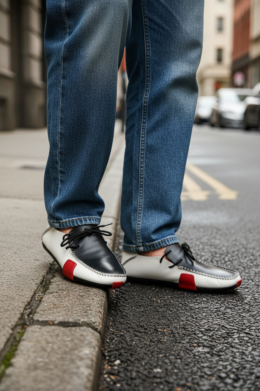 2026  Spring Fashion Genuine Leather Loafer Men's Casual Leisure Wear Dess Shoes Men's Style Italian