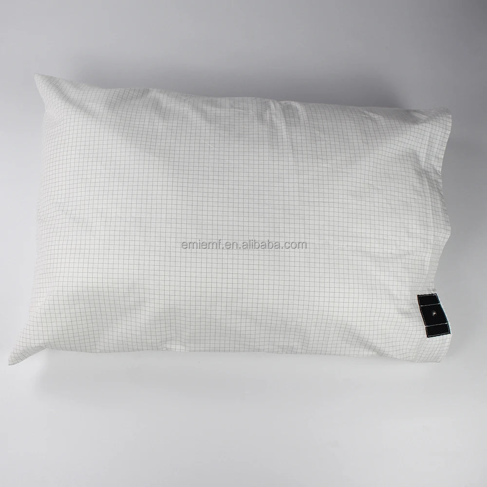 For GROUNDING 10% Silver Fiber Organic Cotton Grounding Sheet Plaid/Plain Pattern for Boys & Girls