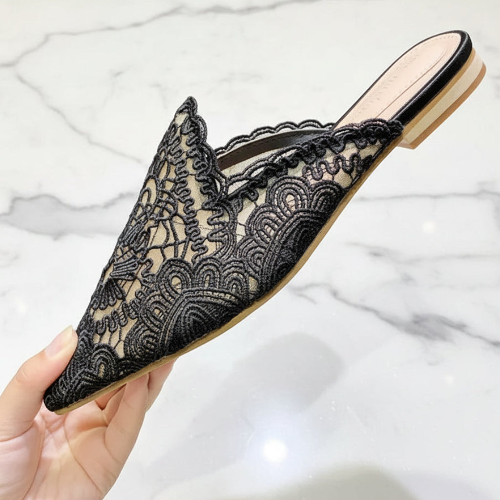Lace Sandali Donna Femme Summer Slipper Slides Loafer Style 2026 Flat Women's Sandals for Ladies