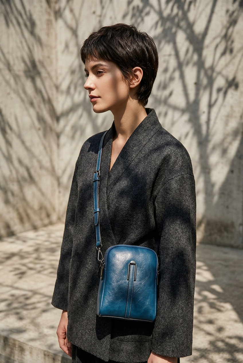 Fashion Designer Women's Genuine Leather Crossbody Shoulder Bags Casual Messenger Tote Bags Daily Travel Waterproof Eco-Friendly