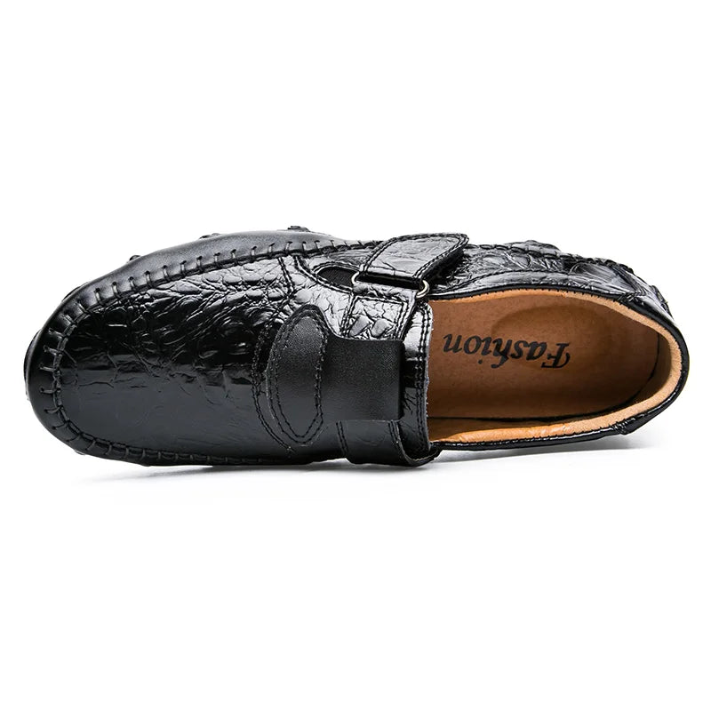 Size 38-47 Genuine Leather Driving Moccasins Comfortable High Performance Men Real Leather Dress Shoes