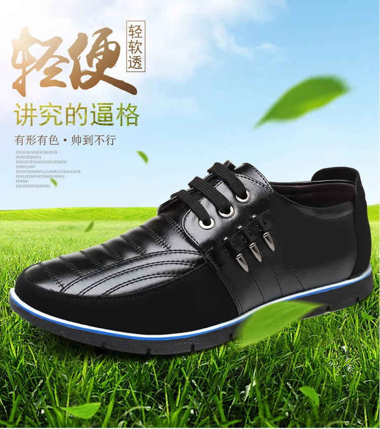 Men Genuine Leather fur Shoes High Quality Elastic Band Fashion Design Solid Tenacity Comfortable Men's Shoes Big Sizes 2021 s34