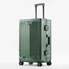 100% Aluminum-magnesium Alloy Aluminium Frame Spinner Travel Suitcase Rolling Luggage 20/24 Inch Trolley Business Carry-On Cabin