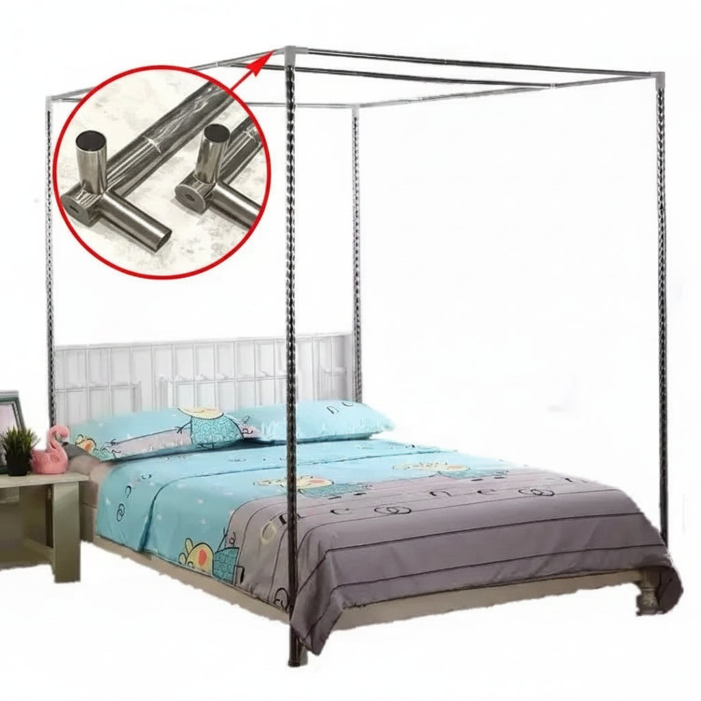 BLOCK EMF Anti Radiation Silver Mesh Fabric EMF Mosquito Net RFID Shielding Bed Canopy