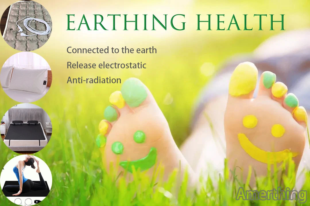 Silver Fiber Grounding Pillowcase with Earthing Cord Radiation-proof Kits Earthed Health Protection for Better Sleep