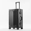 100% Aluminum-magnesium Alloy Aluminium Frame Spinner Travel Suitcase Rolling Luggage 20/24 Inch Trolley Business Carry-On Cabin