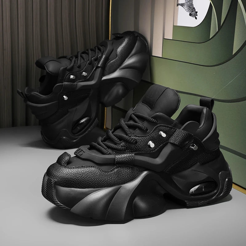 Chunky Platform Sneakers Height Increasing Fashion Designer Shoes Men