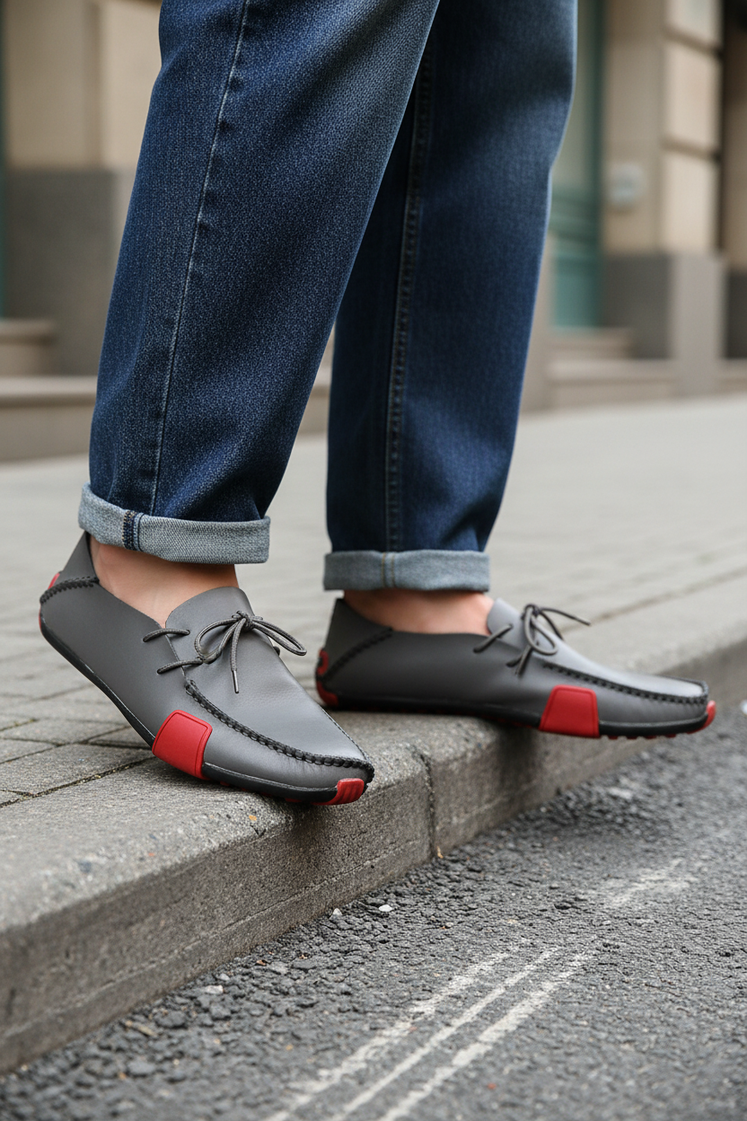 2026  Spring Fashion Genuine Leather Loafer Men's Casual Leisure Wear Dess Shoes Men's Style Italian