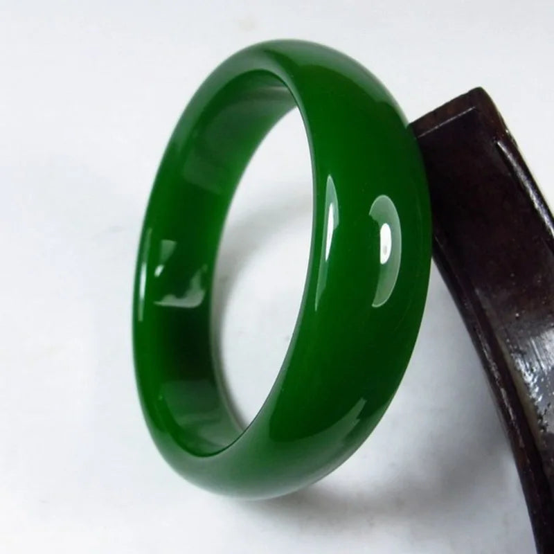 Genuine Hetian Jade Bracelet Spinach Green Jadeite Ladies Mom Charm Quality Luxury Bracelet Jewelry Holiday Birthday Gift