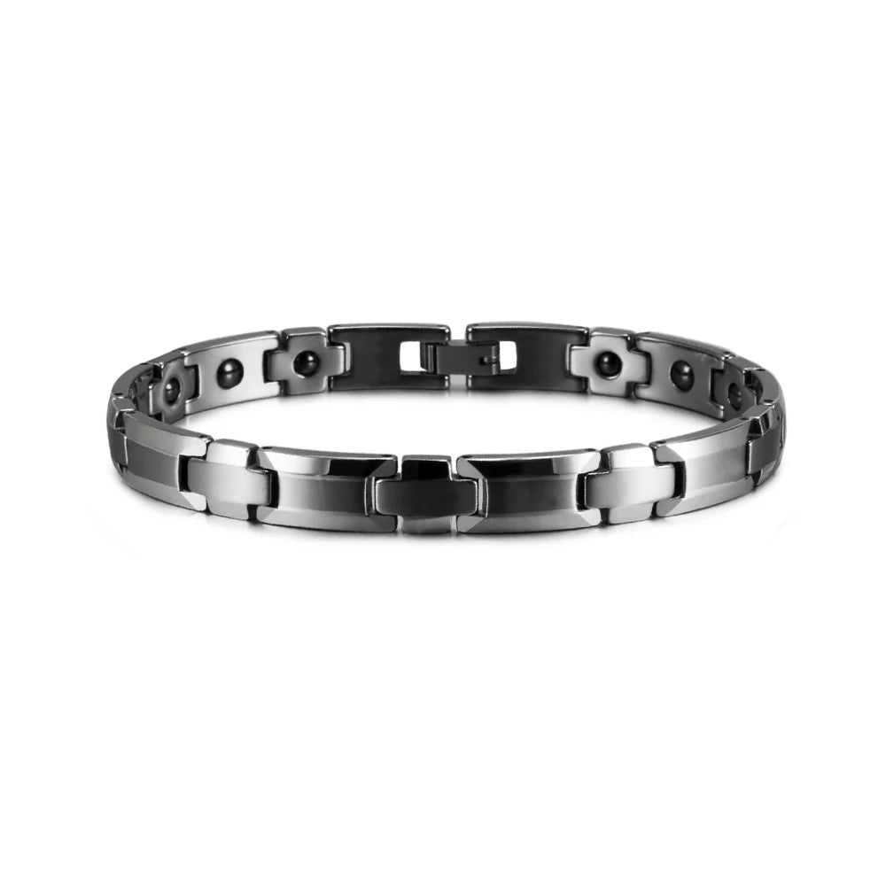 Anti-scratch Cross Couple Bracelet Tungsten Rose Lovers Energy Tungsten Carbide Bracelet Hematite Magnetic Bracelet Benefits