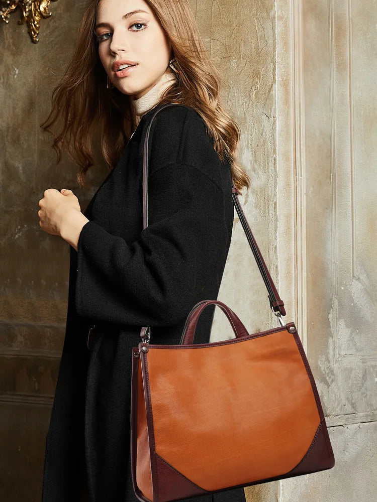 New Fashion Designer Crossbody Bags High Quality Genuine Leather Shoulder Messenger Casual Tote Women's Handbags Purses Seasons