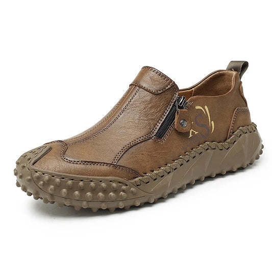 Men's Business Loafers Breathable Solid Design Comfort Fit Corporate Meeting Shoes for Spring Summer