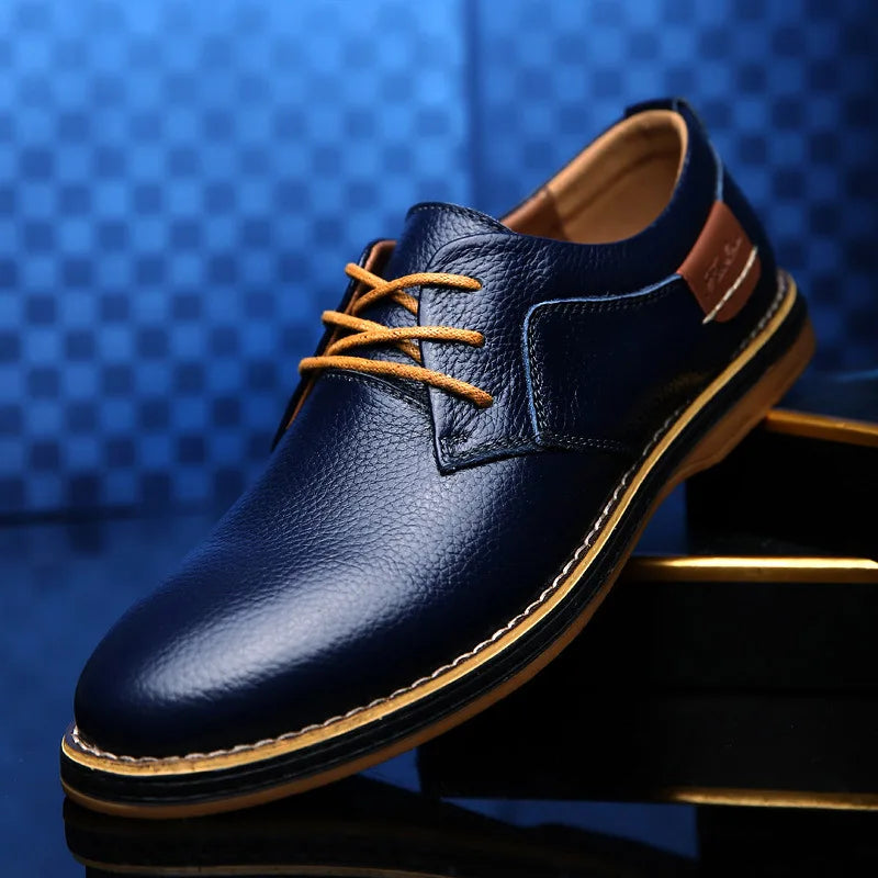 Men Genuine Leather fur Shoes High Quality Elastic Band Fashion Design Solid Tenacity Comfortable Men's Shoes Big Sizes 2021 s34