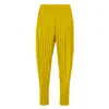 Miyake Pleated Casual Pants  Draping Feel  New Style Women's Simple Breathable  Casual Pants Large Size Harlem Pants