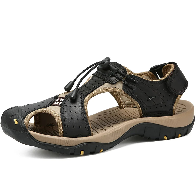 Full Grain Leather Sandals High Performance Wholesale Fashion Pure Leather Men Summer Sandals Shoes for Men