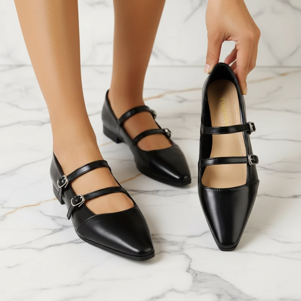 2025 Elegant Pumps Dress Female Office Job Shoes Mules Flat Shoes for Women