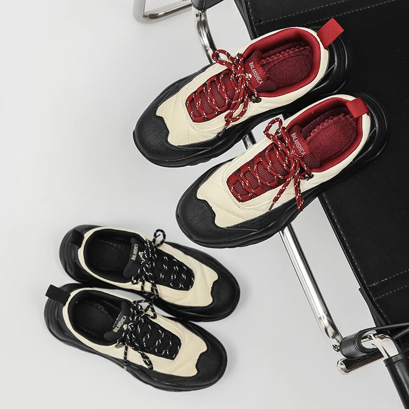 2023 Summer Sneakers for Men Women Sneakers Per Uomo Panda Color Breathable Lace up Sports Casual Shoes for Men
