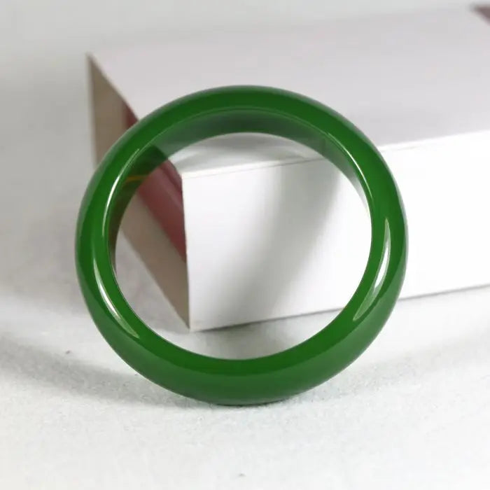 Genuine Hetian Jade Bracelet Spinach Green Jadeite Ladies Mom Charm Quality Luxury Bracelet Jewelry Holiday Birthday Gift