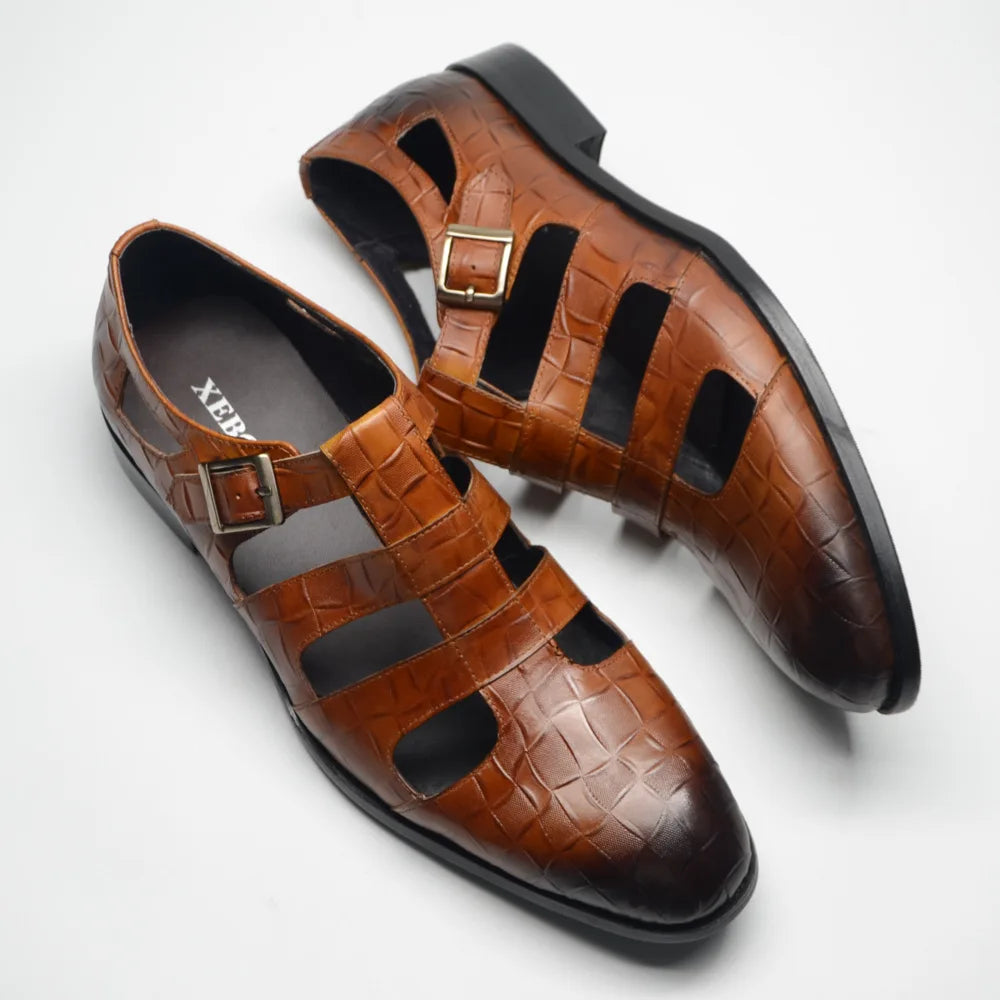 New Design Plus Size Breathable Men's Shoes Cow Genuine Leather Formal Business Casual Oxford Shoes for Men Wholesale