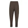 Miyake Pleated Casual Pants  Draping Feel  New Style Women's Simple Breathable  Casual Pants Large Size Harlem Pants