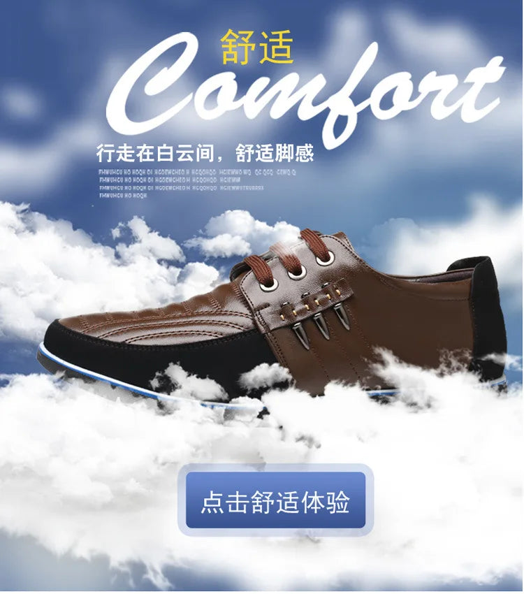 Men Genuine Leather fur Shoes High Quality Elastic Band Fashion Design Solid Tenacity Comfortable Men's Shoes Big Sizes 2021 s34